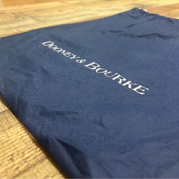 Dooney & Bourke Dust Bag Navy Blue 14x18.5 Drawstring Logo Storage Pouch - Picture 2 of 4
